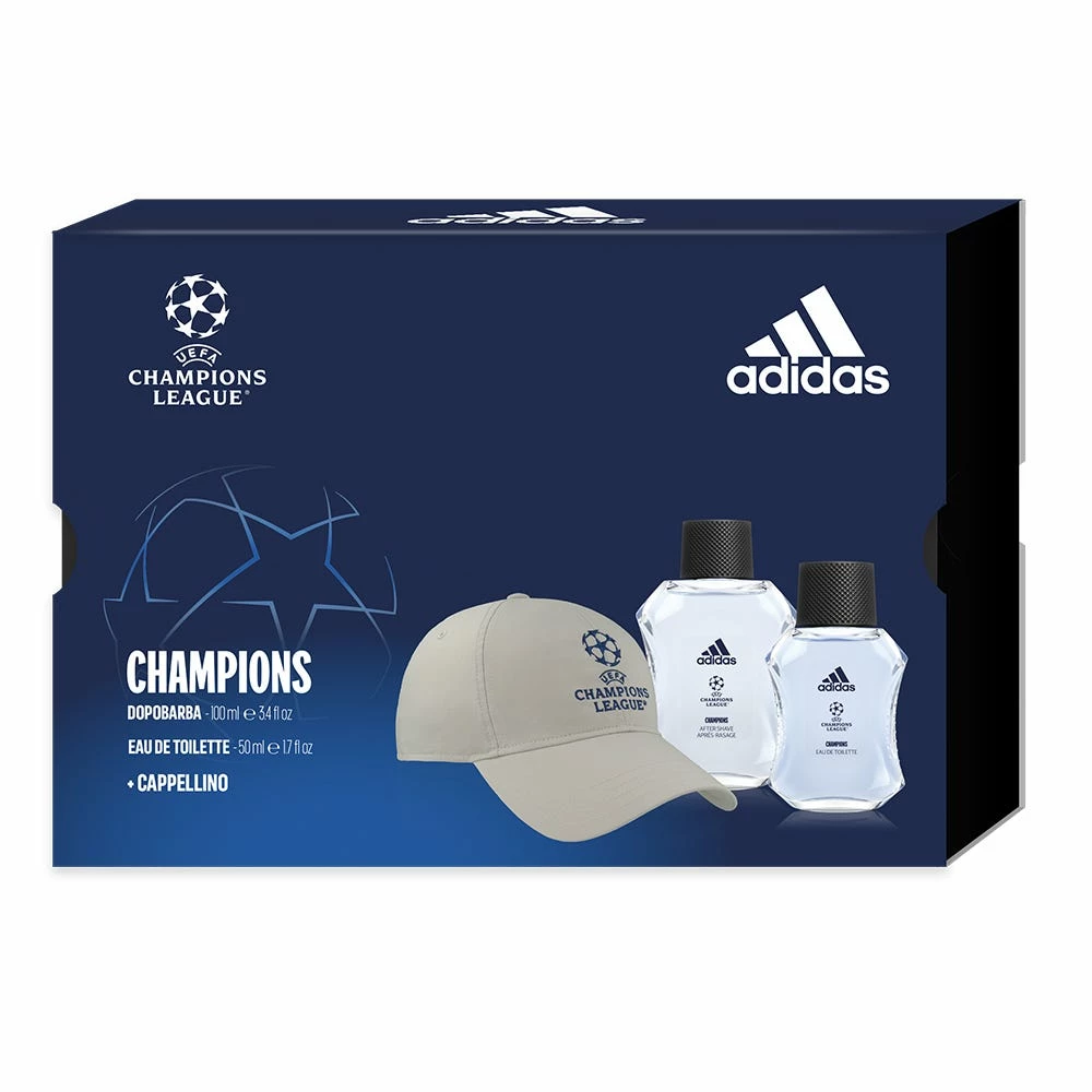 ADIDAS Uefa 8 EDT 50ml + Dopobarba 100ml + Cappellino 3 ADIDAS Uefa 8 EDT 50ml + Dopobarba 100ml + Cappellino