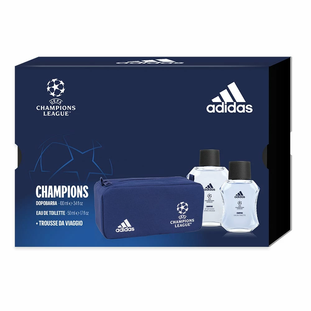 ADIDAS Uefa 8 EDT 50ml + Dopobarba 100ml + Trousse 3 ADIDAS Uefa 8 EDT 50ml + Dopobarba 100ml + Trousse