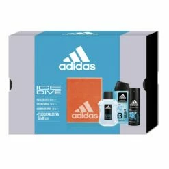 ADIDAS Ice Dive EDT 100ml + Shower Gel 250ml + Deo 150ml + Telo Palestra