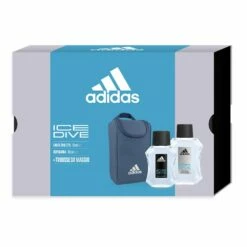 ADIDAS Ice Dive EDT 50ml + Dopobarba 100ml + Trousse